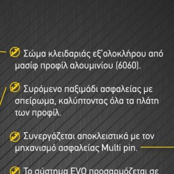 ΚΛΕΙΔΑΡΙΑ INTERBLOCK EVO ΓΙΑ ΟΛΕΣ ΤΙΣ ΣΕΙΡΕΣ ΑΛΟΥΜΙΝΙΟΥ ΣΕ ΛΕΥΚΟ Η ΜΑΥΡΟ ΧΡΩΜΑ