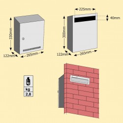 ΓΡΑΜΜΑΤΟΚΙΒΩΤΙΟ ΕΞΩΘΥΡΩΝ Νο 0206 ΑΝΘΡΑΚΙ ΓΙΑ ΤΟ ΜΕΣΑ ΜΕΡΟΣ (inox)