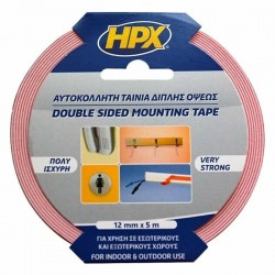 ΤΑΙΝΙΑ ΔΙΠΛΗΣ ΟΨΗΣ HPX 12mmx5m Λευκή DS1205S