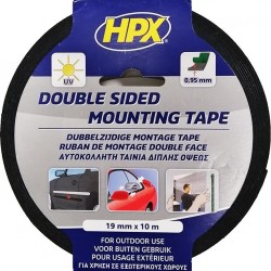 ΤΑΙΝΙΑ ΔΙΠΛΗΣ ΟΨΗΣ HPX 19mmx5m ΜΑΥΡΗ DM1910