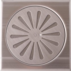 Σχαράκι Σιφωνιού Τετράγωνο INOX 120mm με Αφροφράκτη 37961