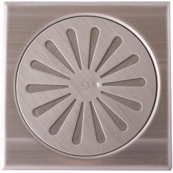 Σχαράκι Σιφωνιού Τετράγωνο INOX 120mm με Αφροφράκτη 37961