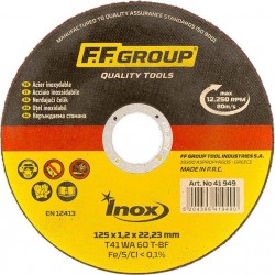 ΤΡΟΧΟΣ ΚΟΠΗΣ ΣΙΔΗΡΟΥ/INOX Φ125/1mm FFGROUP 41949