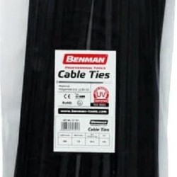 ΔΕΜΑΤΙΚΑ 250 X 3,6mm ΜΑΥΡΟ σετ 100 τεμ