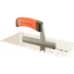 Σπάτουλα Πλακιδίων BENMAN 70989 Inox Οδοντωτή 280x130mm με Πλαστική Λαβή με Δόντι 8x8mm 70989  