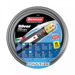 ΛΑΣΤΙΧΟ ΠΟΤΙΣΜΑΤΟΣ Benman 72006 SILVER FLEX ΡΙΓΑ 1/2  25m