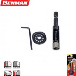 ΤΡΥΠΑΝΙ Benman 73988 No 6 με Εξάγωνο Στέλεχος για Γυαλί, Πλακίδια και Δομικά Υλικά