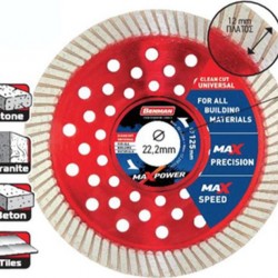 ΔΙΑΜΑΝΤΟΔΙΣΚΟΣ MAXPOWER UNIVERSAL-TURBO 125x2.0x12mm BENMAN 74491