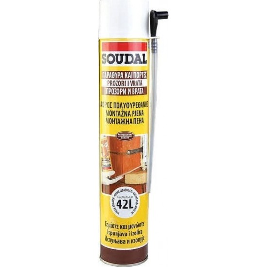 ΠΟΛΥΟΥΡΕΘΑΝΗ 750ml Soudal 42L PROFESSIONAL ΠΟΛΥΟΥΡΕΘΑΝΗ 750ml Soudal 42L PROFESSIONAL