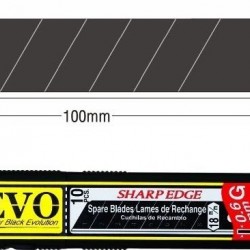 ΛΑΜΕΣ ΑΝΤ/ΚΑ ΜΕΓΑΛΑ ΓΙΑ ΜΑΧΑΙΡΙΑ 18mm KDS GB-10B EVO SET ME 10 ΛΑΜΕΣ ΜΑΥΡΕΣ