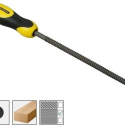 Ράσπα στρόγγυλη μεσαίο δόντι 200mm 8 Stanley 0-22-475