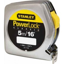 Μετροταινία Powerlock 5m με κέλυφος ABS Stanley 0-33-158