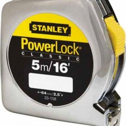 Μετροταινία Powerlock 5m με κέλυφος ABS Stanley 0-33-158