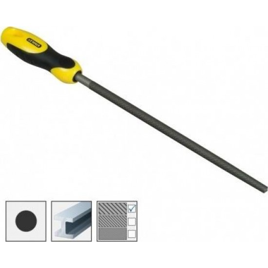 Λίμα στρόγγυλη χονδρό δόντι 200mm 8 Stanley 0-22-443 Λίμα στρόγγυλη χονδρό δόντι 200mm 8 Stanley 0-22-443