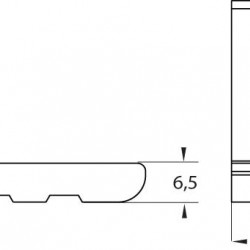 ΓΩΝΙΑ ALUMINCO ΕΑ520-173RA 12,7Χ6,5  ΓΩΝΙΑΣΤΡΑΣ ROTO