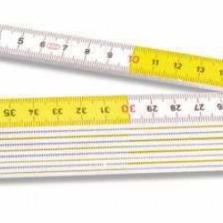ΜΕΤΡΟ STANLEY σπαστο ξυλινο 2m (ασπρο/κιτρινο) 0-35-458