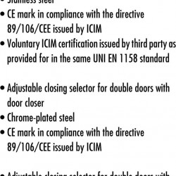 ΜΗΧΑΝΙΣΜΟΣ ΠΡΟΤΕΡΑΙΟΤΗΤΑΣ CISA 07084-10-0 ΓΙΑ ΔΙΦΥΛΛΕΣ ΠΟΡΤΕΣ