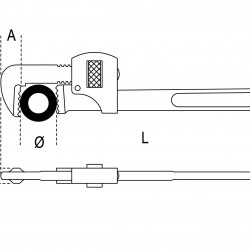 Σωληνοκάβουρας 250mm τύπου Stillson Beta 360 B003600025