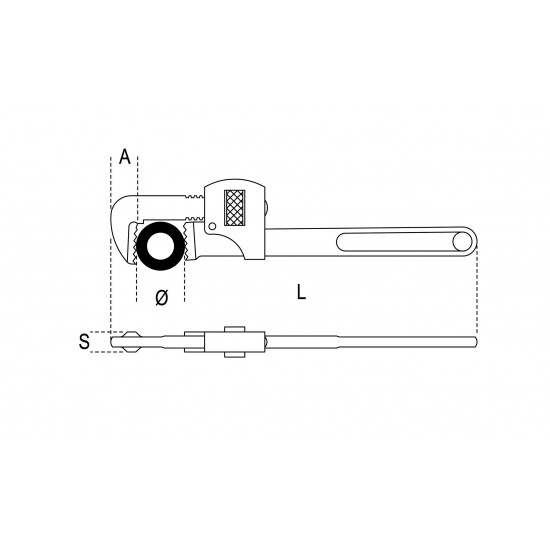 Σωληνοκάβουρας 250mm τύπου Stillson Beta 360 B003600025