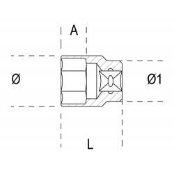 Σετ 13 καρυδάκια εξαγ.1/4 σε ράγα BETA (Β009000150)