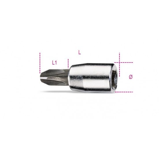 καρυδάκια με μύτη 1/4 για βίδες με σταυρό Phillips® 1 Beta 009000701 καρυδάκια με μύτη 1/4 για βίδες με σταυρό Phillips® 1 Beta 009000701