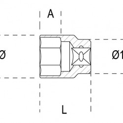 Καρυδάκι 1/2 εξάγωνο 3/8 BETA (Β009200270)