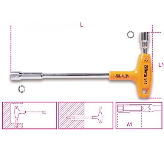 Κλειδί πίπας 12 με λαβή BETA (Β009410112)