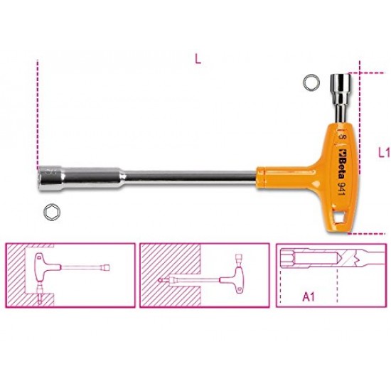 Κλειδί πίπας 13 με λαβή BETA (Β009410113)