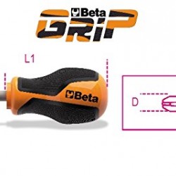 Κατσαβίδι κοντό ΡΗ1Χ4.5Χ30 BETAGRIP BETA (Β012620103)