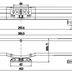 ΜΗΧΑΝΙΣΜΟΣ ΦΕΓΓΙΤΗ GU K-17433-00-0-7 KS30/40 230V ΜΕ ΑΛΥΣΙΔΑ ΛΕΥΚΟ