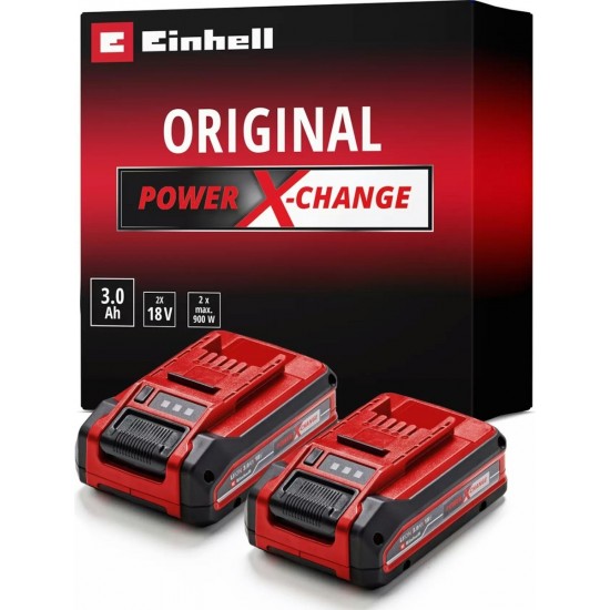 ΣΕΤ ΜΠΑΤΑΡΙΕΣ 18V 2x3.0Ah Li-Ion POWER X-CHANGE EINHELL 4511631