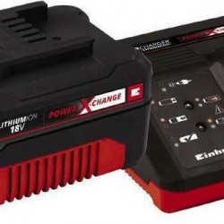 ΣΕΤ ΤΑΧΥΦΟΡΤΙΣΤΗΣ 30 ΛΕΠΤΩΝ  KAI  ΜΠΑΤΑΡΙΑ Power-X-Change Starter Kit 18V 4,0Ah EINHELL 4512042 18V