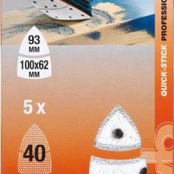 ΓΥΑΛΟΧΑΡΤΑ 5 ΤΕΜ 80g ΔΕΛΤΑ 96mm KWB 49496808 