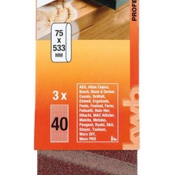 ΣΕΤ ΤΑΙΝΙΕΣ ΛΕΙΑΝΣΗΣ 3 ΤΜX 75Χ333mm K040 KWB 49912504