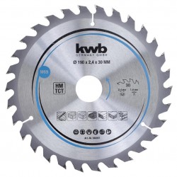 ΔΙΣΚΟΣ ΞΥΛΟΥ 190MM 30ΔΟΝΤΙΑ KWB 586957  30χιλ τρυπα