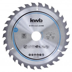 ΔΙΣΚΟΣ ΞΥΛΟΥ 210MM 30ΔΟΝΤΙΑ Φ30 KWB 587857