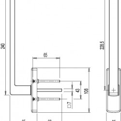 ΠΟΜΟΛΟ GIESSE KORA ΜΕ 7χιλ ΚΑΡΕ ΓΙΑ INLINE ΜΑΚΡΥ LS240 ΛΕΥΚΟ ή ΜΑΥΡΟ