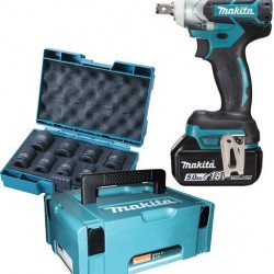 ΜΠΟΥΛΟΝΟΚΛΕΙΔΟ Makita DTW300RTJX 18V ΜΕ 2 ΜΠΑΤΑΡΙΕΣ ΚΑΙ ΦΟΡΤΙΣΤΗ
