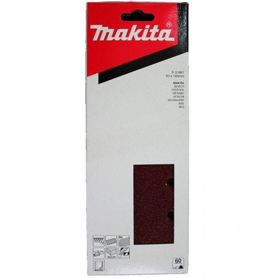 ΣΜΥΡΙΔΟΔΟΠΑΝΑ MAKITA P-31887 GR060 93mmX185mm SET 10 ΤΕΜ