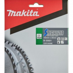ΔΙΣΚΟΣ ΔΙΑΜΑΝΤΕ ΜΑΚΙΤΑ B-33021 165mm ΔΙΑΜΕΤΡΟΣ Φ20 ΤΡΥΠΑ 2.40mmΠΑΧΟΣ ΑΛΟΥΜΙΝΙΟΥ 