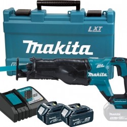 ΣΠΑΘΟΣΕΓΑ ΜΕ 2 ΜΠΑΤΑΡΙΕΣ 18V 5Ah ΚΑΙ ΒΑΛΙΤΣΑ MAKITA DJR187RTE