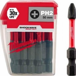 ΜΥΤΕΣ ΣΤΑΥΡΟ 050mm Νο 2 PH2 Shockwave Milwaukee 4932430855