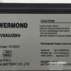 UPS Μπαταρία 12V 9,0AH Φαρδύς Πόλος POWERMOND  Επαναφορτιζόμενη Μολύβδου