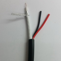 Καλώδιο ANGA ST-CC04 CCTV 1 x mini RG59 + 2 x 0.50mm (100μ) PET Χαλκός