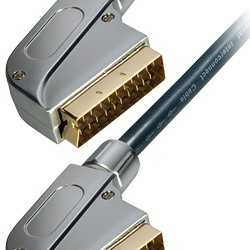 Scart σε Scart 21 pins όλα συνδεδεμένα 1.5μ ΜΕΤΑΛΛΙΚΟ ΕΠΙΧΡΥΣΟ