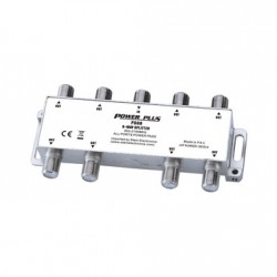 Power Plus PS08 Splitter 8 Εξόδων 5-2400MHz Με διέλευση τάσης