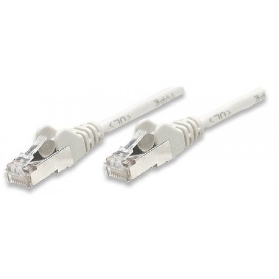 F/UTP CAT5e Patch Cable Straight Λευκό 5μ CCA