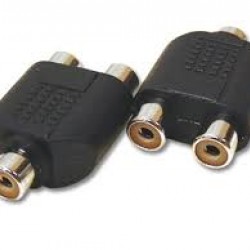 RCA θηλυκό σε 2x RCA θηλυκά