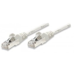 F/UTP CAT5e Patch Cable Straight Λευκό 15μ CCA