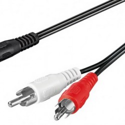 3,5mm 3-Pin Stereo σε 2 RCA stereo 3μ